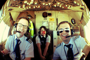 British Airways staff took part in a Guinness Book of Records attempt for Comic Relief this week