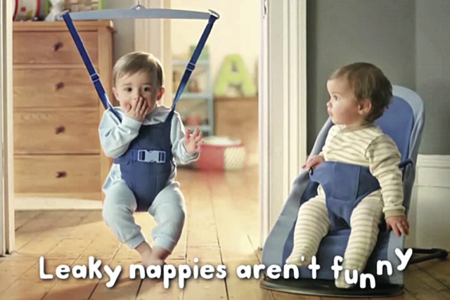 Still from recent Huggies campaign