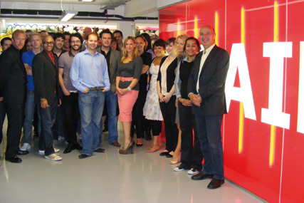 Left to right: Chris Howarth, Michael Charnley-Heaton (chief executive), Nigel Targett, Katie Gilbert, Darren Griffiths, Marcus Child, Gurjit Sihra, Jordan Thomas, Paul Golliker, Aaron Page, Rob Box, Simon Pearce, Tim Norman, Ros Wilson, Joe Daniels, Georgia McGuffie, Sophie Omer, Chelsea Hollis, Naomi Reid, Claire Milton, Vanessa Ockell, Laura Manser and Stan Park (chairman)