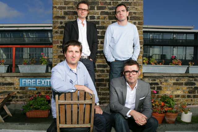 Adam & Eve: (clockwise from bottom left) its founders Forsyth, Golding, Priest and Murphy 
