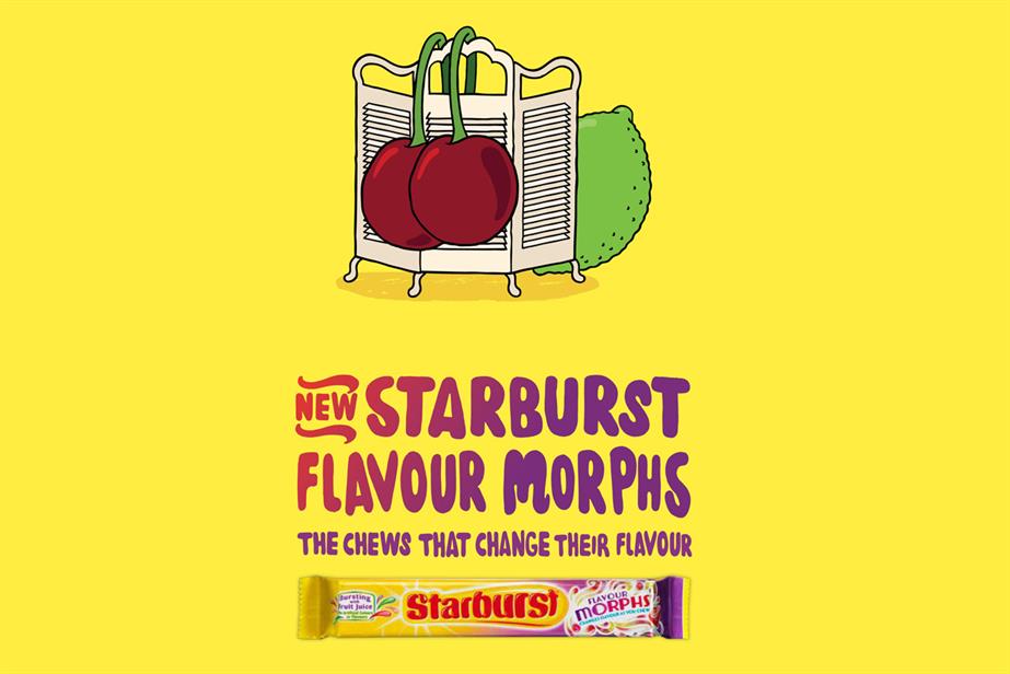 Starburst: outdoor campaign promotes Flavour Morphs brand extension  