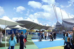 Artist impression of Blue Moon Cafe 
