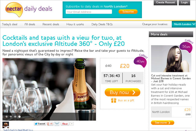 Nectar: readies daily deals service