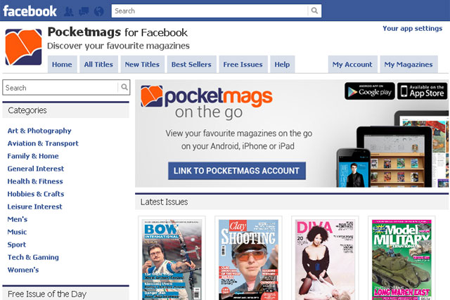 MagazineCloner: launches newsstand app for Facebook