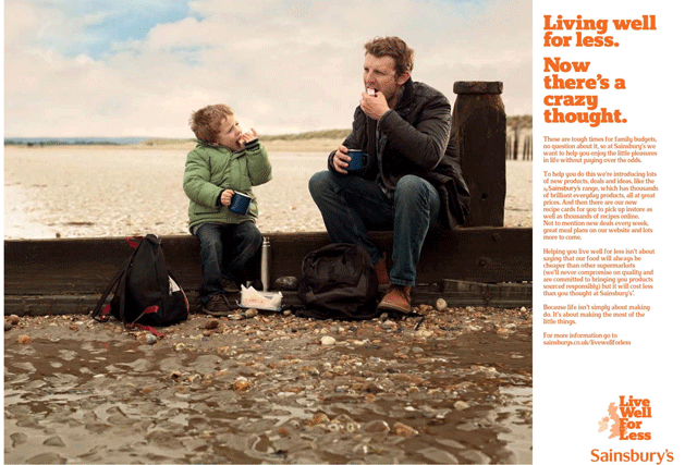 Sainsbury's: 'Live well for less' is latest slogan