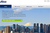 Alico: website gets an over haul from De-construct