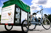 Waitrose: trialling new grocery carts for bicycles