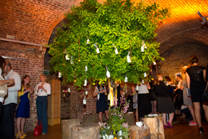 The pop-up orchard was the focal point of H&J Event's open evening