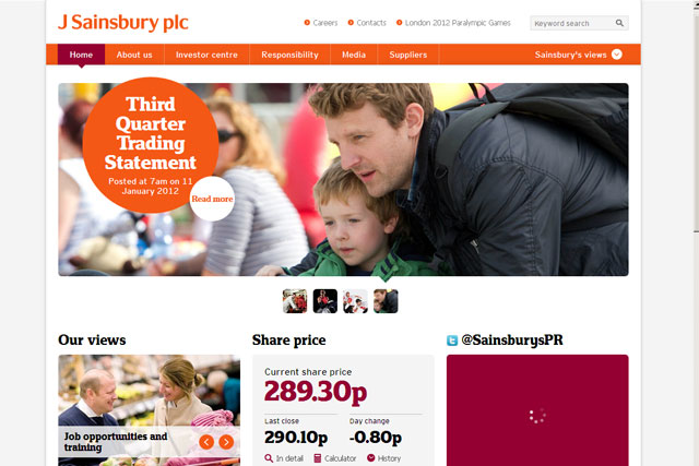 Sainsbury's: boosting its social media efforts 