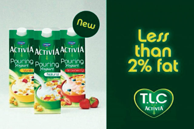 In 2011, Danone's brand extended its lead over Muller Corner, thanks to the strength of its intensely Creamy and Greek Style ranges and the 'TLC' campaign starring Martine McCutcheon