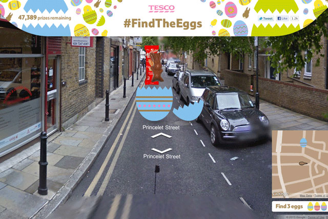 Tesco: runs online Easter egg hunt