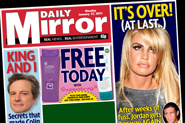 The Daily Mirror: offers free Superdrug products