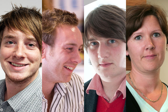 Radio buyers: Tom Thacker, James Tyrell, Ross Nester and Erica Taylor