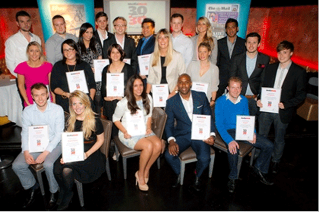 Talented line-up: successful entrants at the 30 Under 30 reveal event