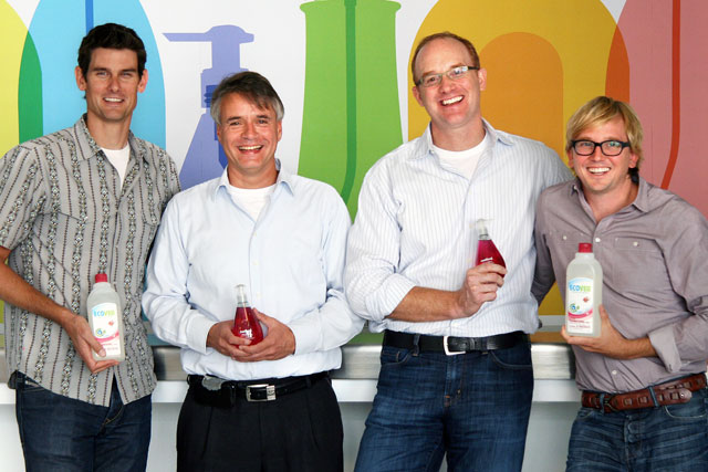 Adam Lowry, Method co-founder, Philip Malmberg, Ecover CEO, Drew Fraser, Method CEO and Eric Ryan, Method co-founder Eric Ryan