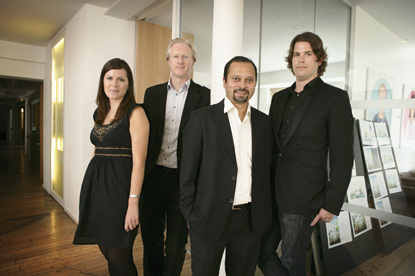 Euro RSCG: (l-r) Adams, Lidstone, Pankaj and Edwards