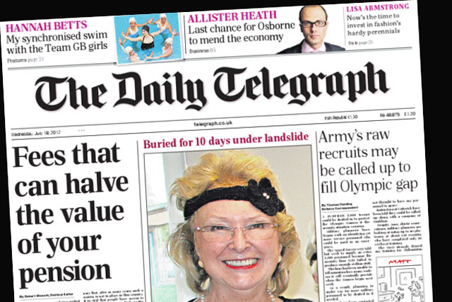 The Telegraph: outdoor marketing campaign will promote its Olympics coverage 