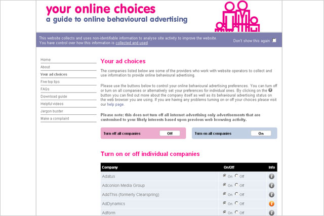 IAB: relaunches Your Online Choices