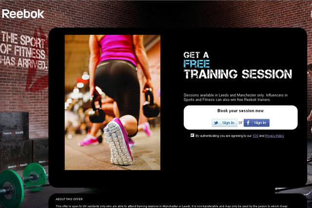 Reebok: runs social media initiative