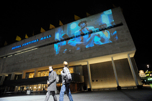 Faithless Feelin' Good Video projected onto the Royal Festival Hall for Fiat