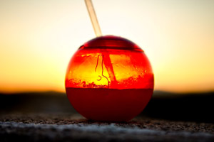 Signature cocktails will be served in bubble-shaped glasses