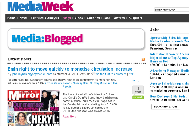 Bloggers wanted: join in on Media: Blogged