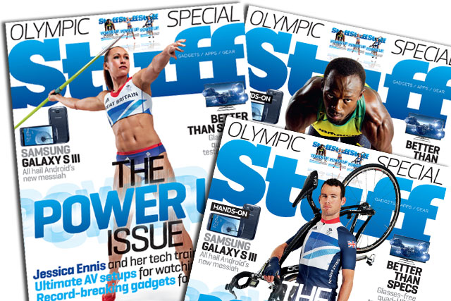 Stuff magazine: offers a choice of three Olympic special covers