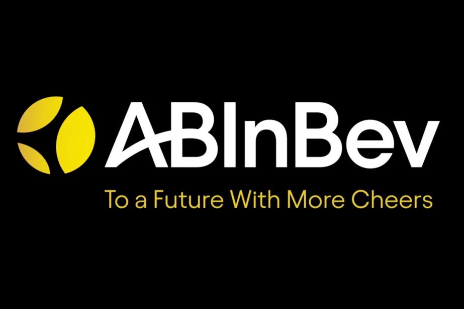Ab InBev logo which reads "To a future with more cheers"