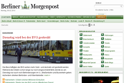 Berliner Morgenpost: Axel Springer title