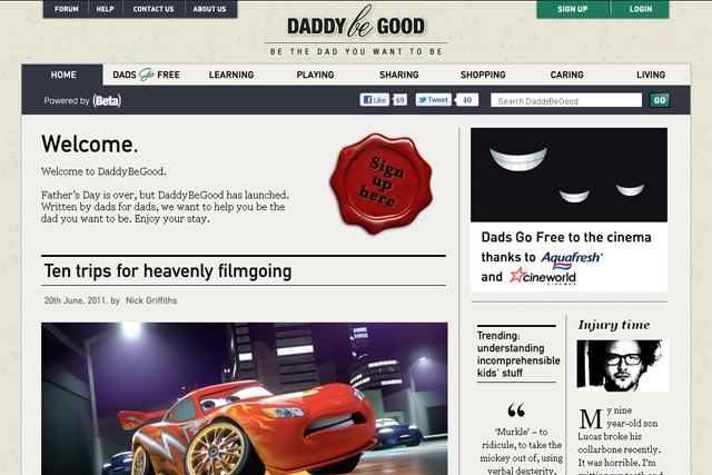 Beta's latest foray into online publishing DaddyBeGood