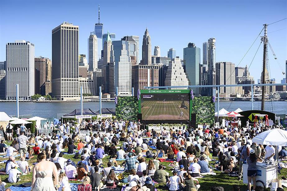 The New York City Wimbledon Hill Experience in Brooklyn Bridge Park last summer (AELTC/Mike Lawrence)