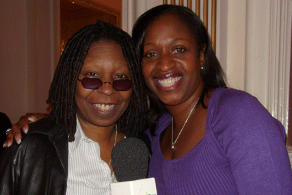 Whoopi Goldberg and Angie Greaves: Goldberg's new musicla is being promoted by Magic 105.4