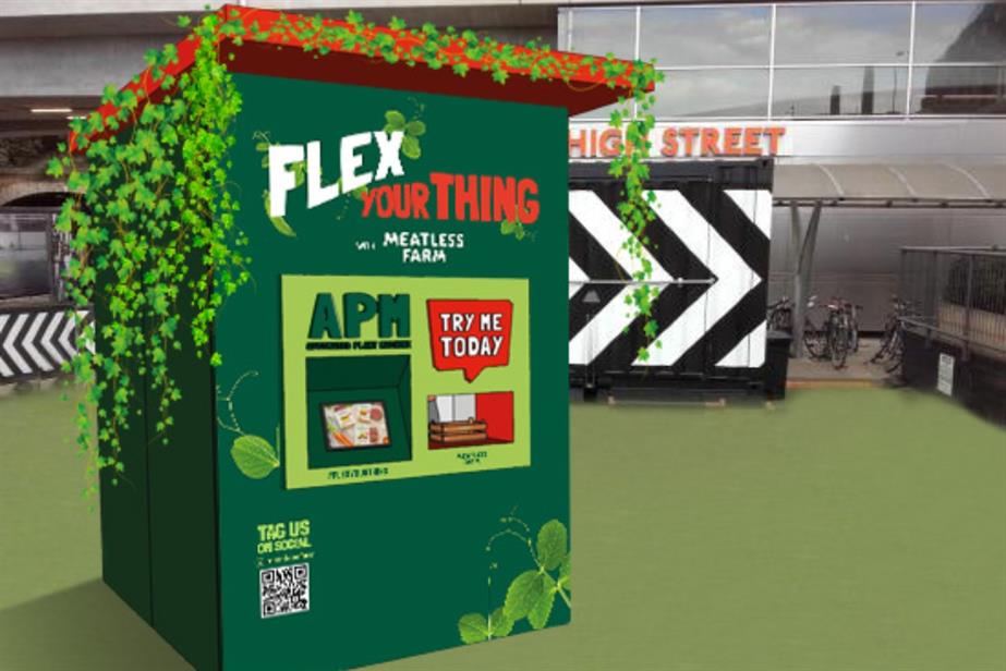 A mock-up of the APM machine in Shoreditch's Boxpark