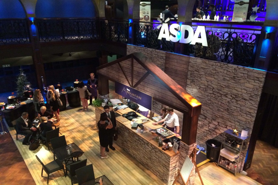 Asda's Christmas showcase featured a Mountain Restaurant with live cooking demonstrations 