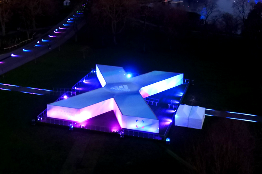 The X structure will remain in situ until 28 February 