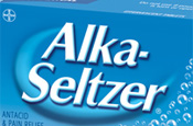 Alka-Seltzer: produced by Bayer HealthCare