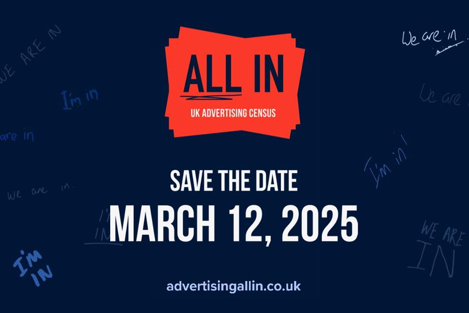 A flyer for the All In Census, which takes place on 12 March 2025