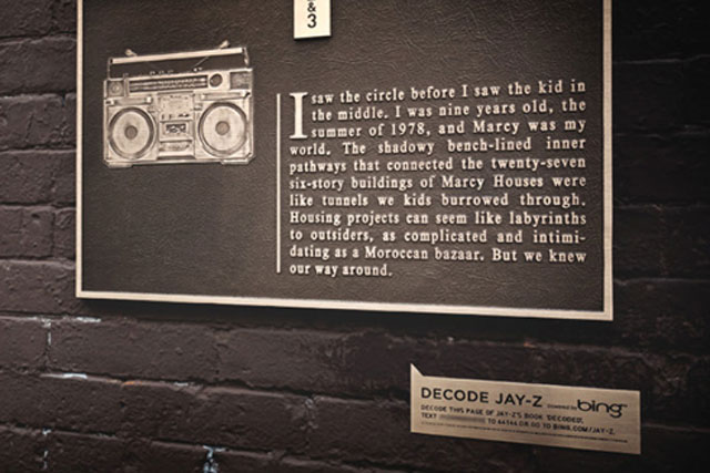 Microsoft Bing: 'decode Jay-Z' activity wins for Droga5 New York