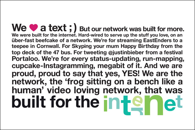 Three: latest ad promotes mobile operator's internet offering
