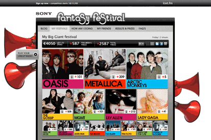 Sony and Last.fm's new Fantasy Festival