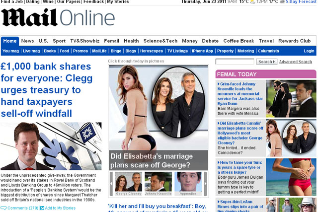 MailOnline: targets number one slot by 'end of summer'
