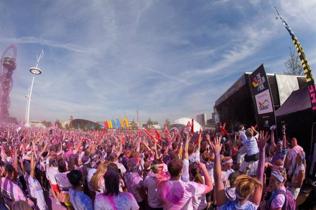 Dulux worked with agency Because for its activations at last year's Colour Run