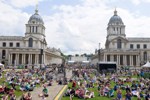The Oceania Stage at Old Royal Naval College