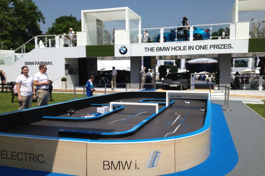 Activities included a remote controlled car circuit and golf simulator