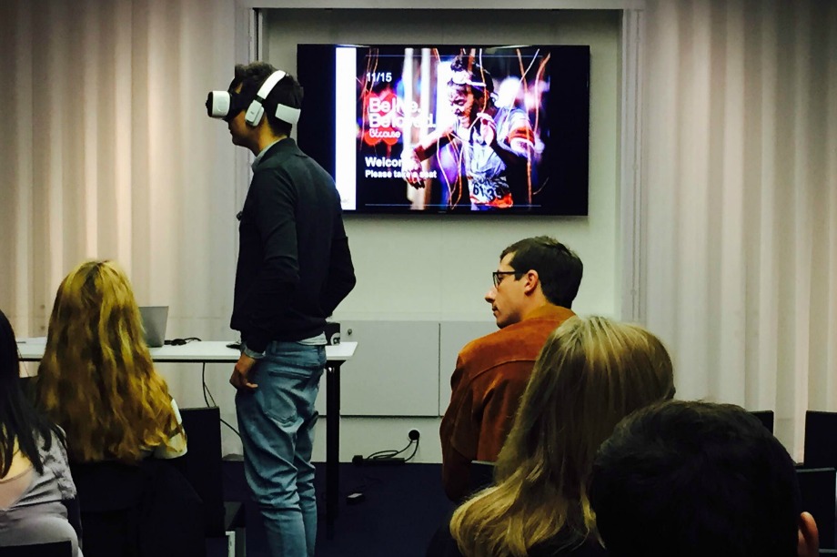 Attendees could don VR headsets to experience how the tech can immerse consumers in a brand's world