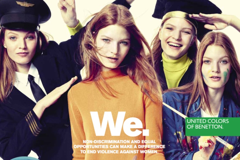 Benetton: supporting UN Women's gender equality drive with orange dress campaign