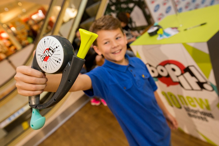 Sense and Hasbro Gaming stage Bop It tour