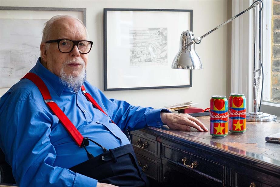 Budweiser: Sir Peter Blake designs Pop Art can