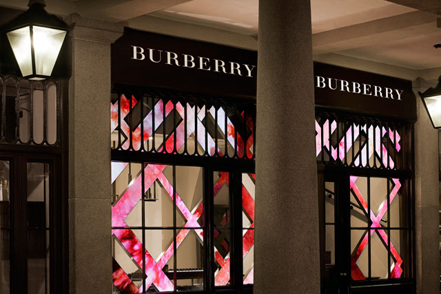 Burberry: opens store in Covent Garden