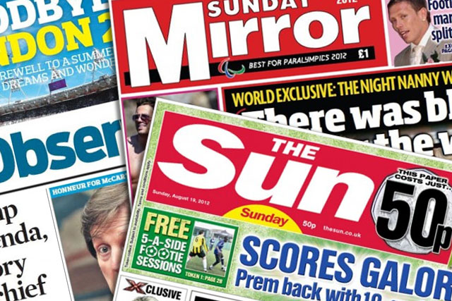 Sunday nationals: Sun on Sunday records sixth consecutive month of decline